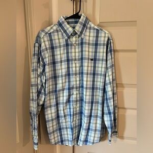 Men's Blue Plaid Shirt
